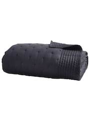 Donna Karan Black Essential Silk Quilt - Image 4 of 5