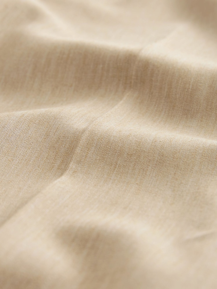 Stone Tailored Fit Linen Blend Suit: Trousers - Image 8 of 8