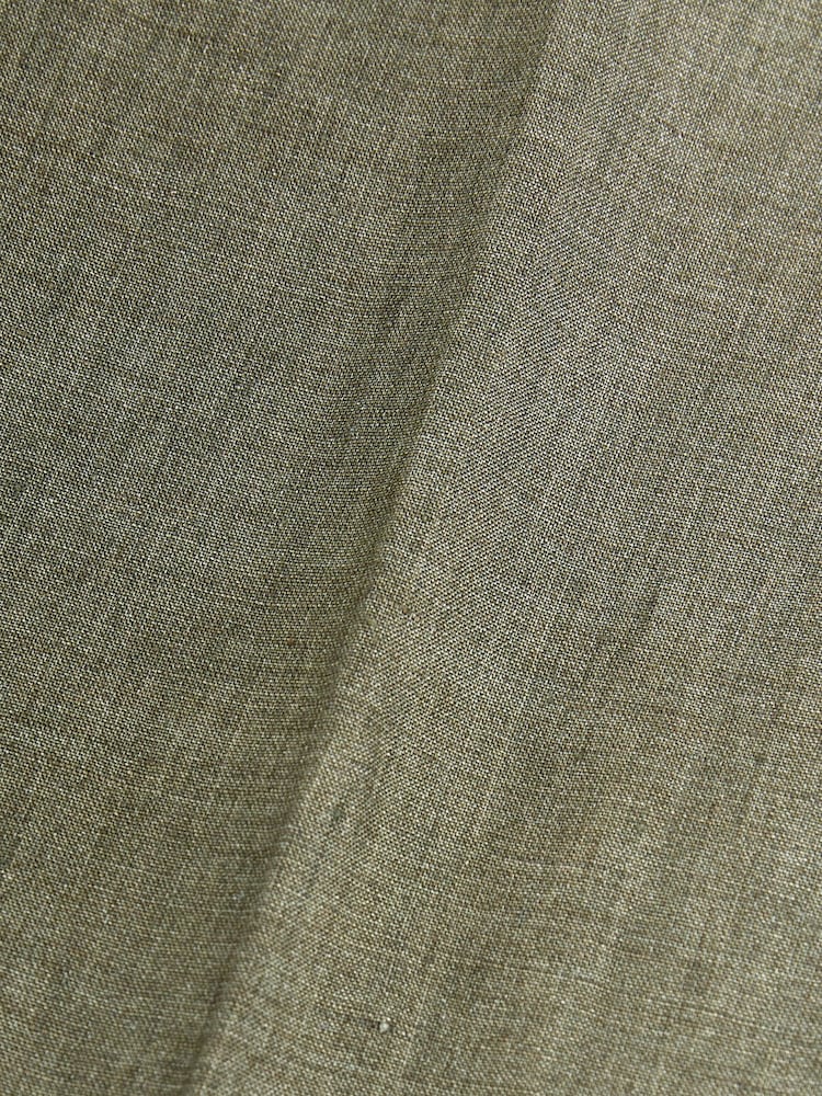 Green Signature Italian Linen Slim Fit Suit: Trousers - Image 9 of 9