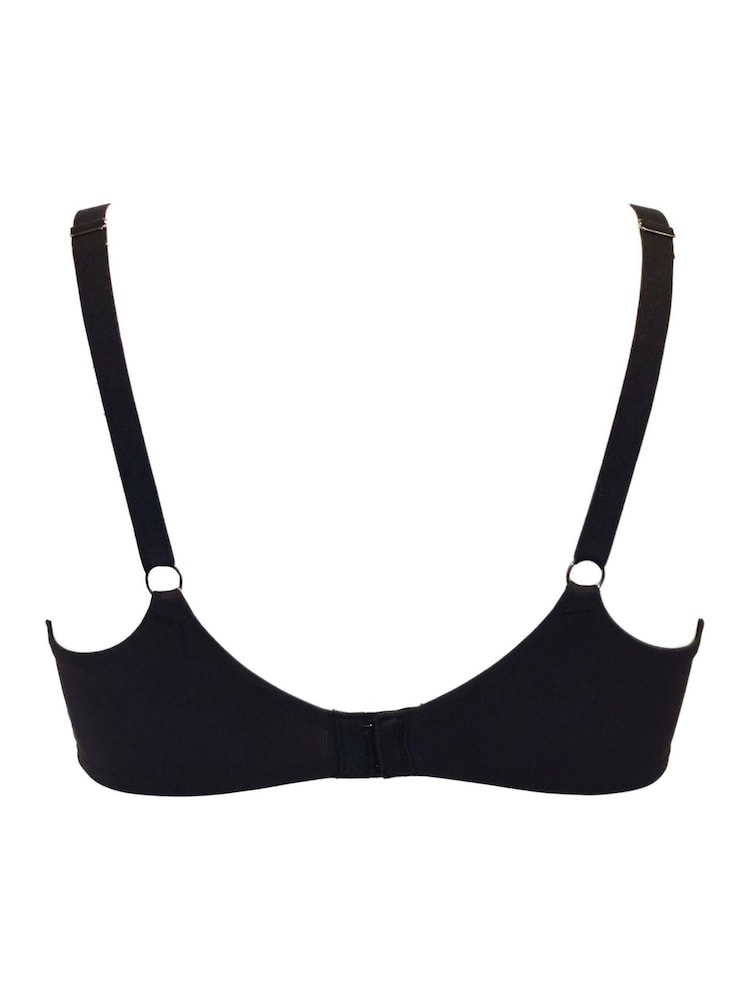 Pour Moi Black Balcony Olivia Embroidery Bra - Image 4 of 4 Pour Moi Black Balcony Olivia Embroidery Bra - Image 4 of 4