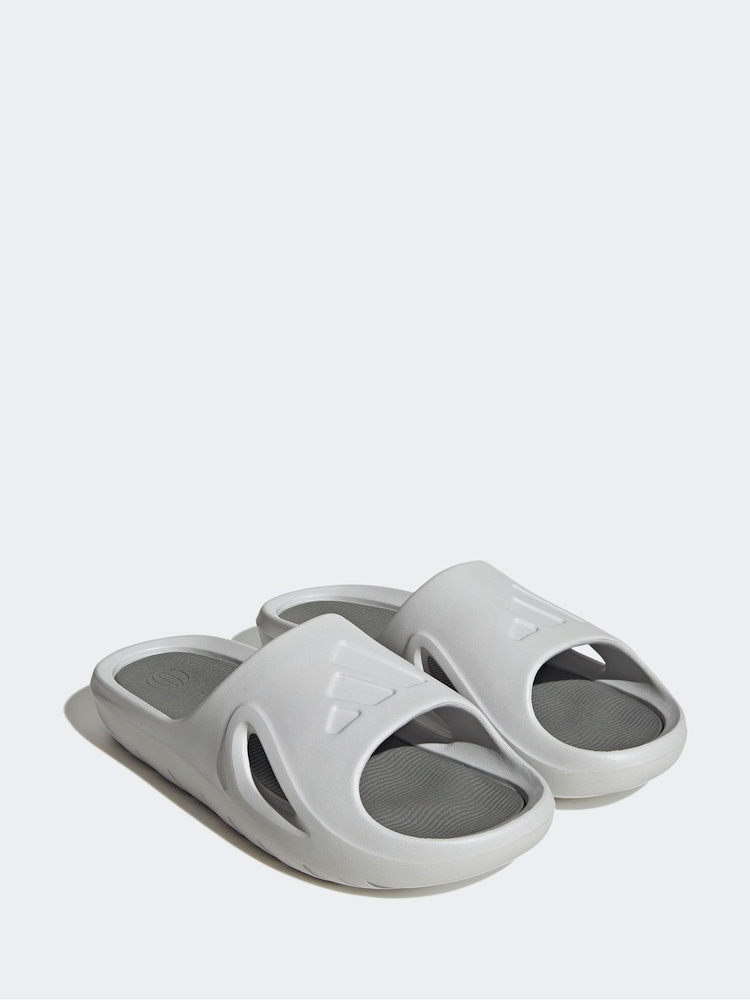 adidas Grey Adicane Slides - Image 3 of 8