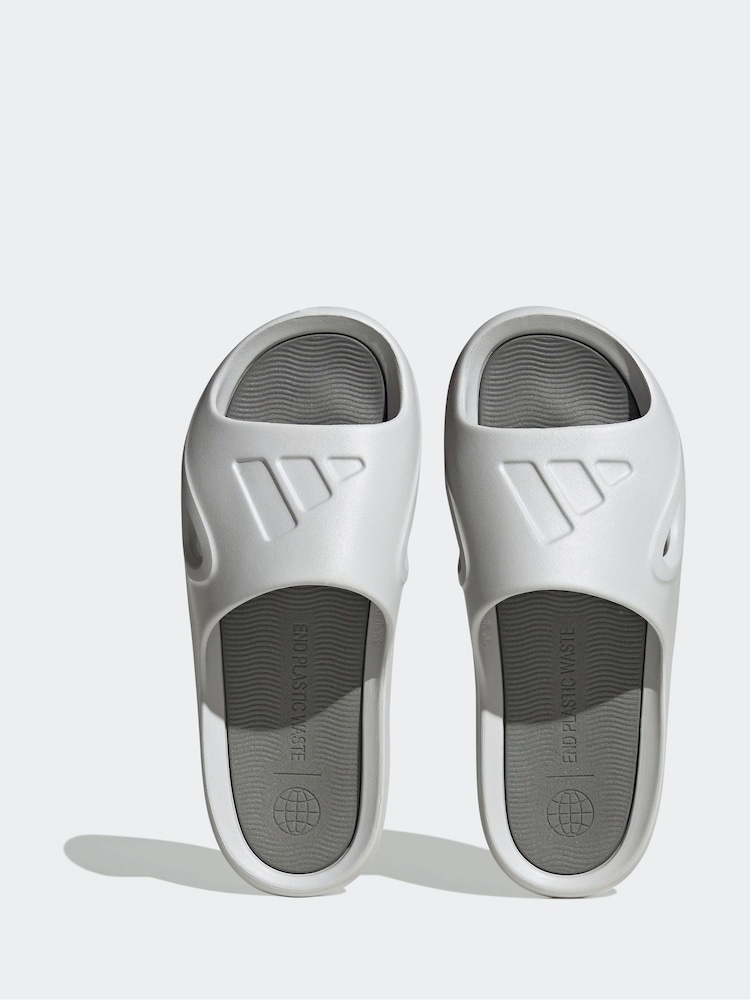 adidas Grey Adicane Slides - Image 5 of 8
