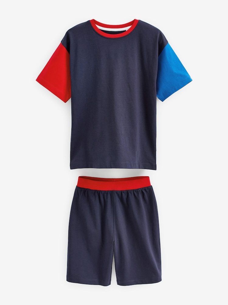 Rot/Blau - Kurze Pyjamas im 3er-Pack (3–16Jahre) - Bild 2 von 5 Rot/Blau - Kurze Pyjamas im 3er-Pack (3–16Jahre) - Bild 2 von 5