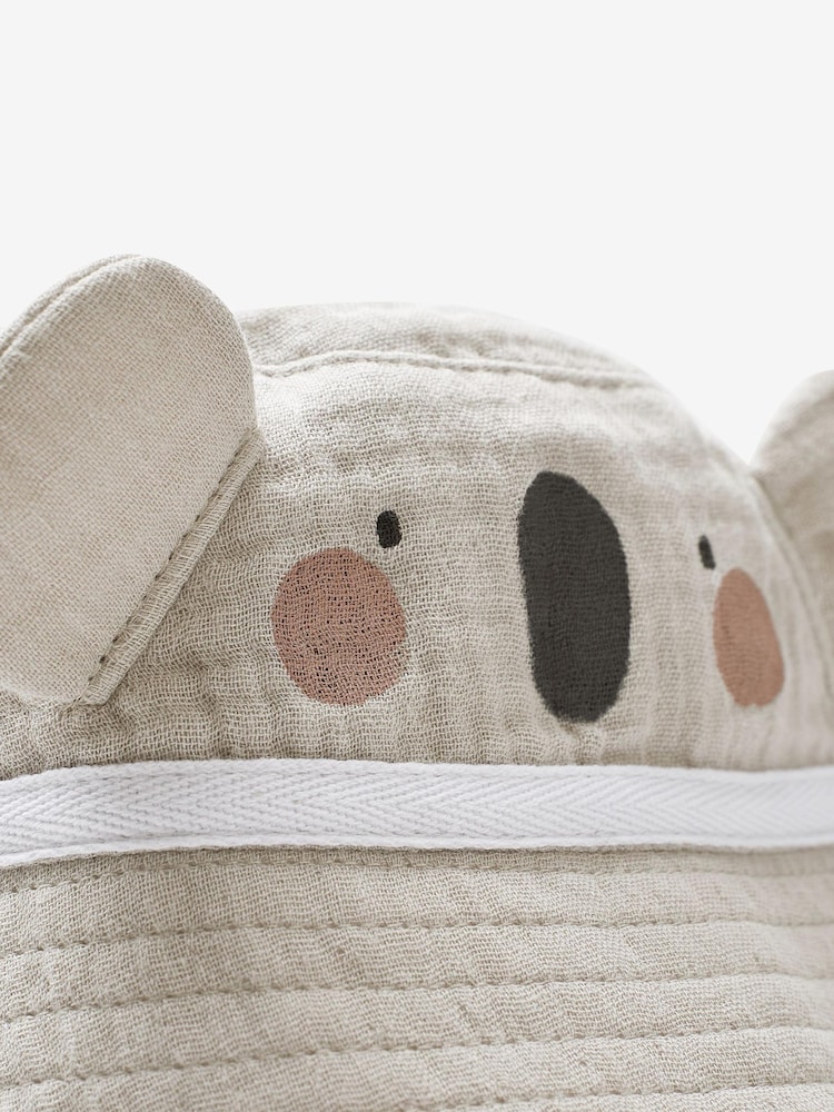 Grey Character Baby Bucket Hat (0mths-2yrs) - Image 4 of 4