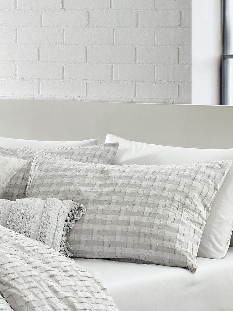 DKNY Grey Refresh Pillowcase - Image 2 of 4 DKNY Grey Refresh Pillowcase - Image 2 of 4