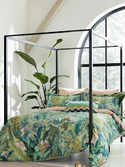 Harlequin Green Floreana 100% Cotton Pillowcase - Image 3 of 4