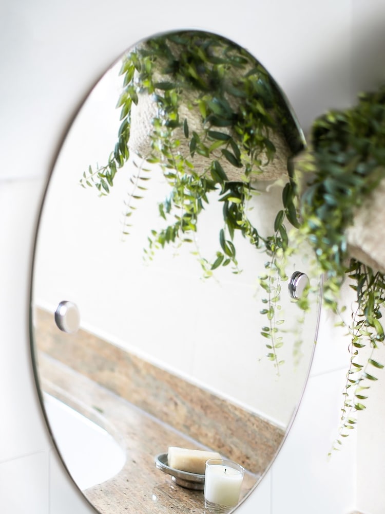 Robert Welch Silver Oblique Wall Mirror - Image 1 of 4