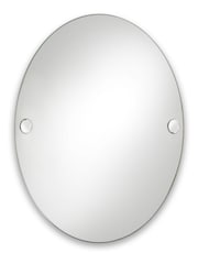Robert Welch Silver Oblique Wall Mirror - Image 3 of 4