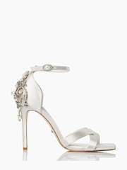 Dune London Natural Maridel Embellished Cross Strap Wedding Sandals - Image 1 of 5