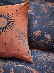 furn. Brown Constellations Duvet Cover and Pillowcase Set - Image 4 of 4