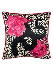 furn. Black Serpentine Cushion - Image 1 of 4