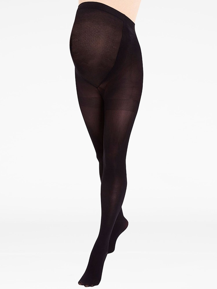 JoJo Maman Bébé Black 60 Denier Ultimate Maternity Support Tights - Image 1 of 1