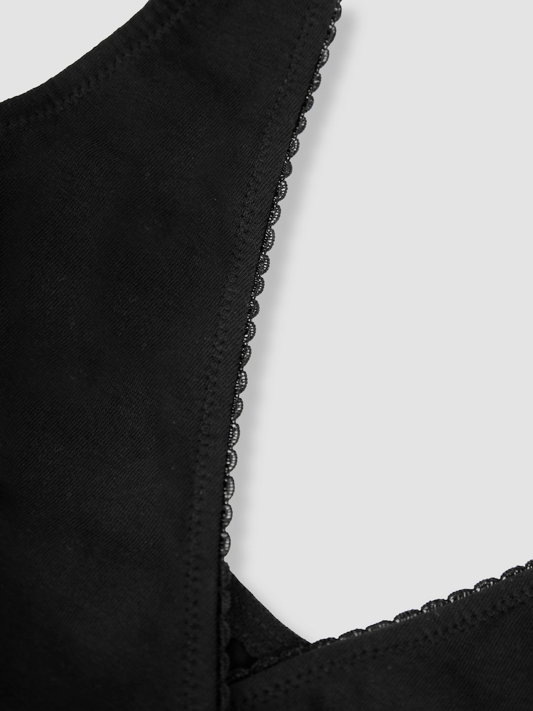 JoJo Maman Bébé Black 2-Pack Maternity & Nursing Sleep Bras - Image 5 of 5