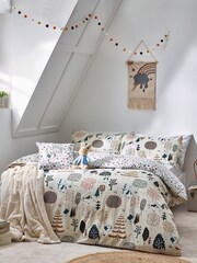 Peter Rabbit™ Natural Beige Scandi Woods Printed Duvet Cover and Pillowcase Set - Image 3 of 6