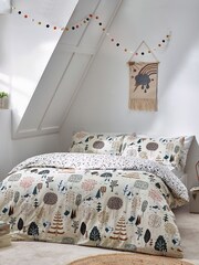 Peter Rabbit™ Natural Beige Scandi Woods Printed Duvet Cover and Pillowcase Set - Image 4 of 6