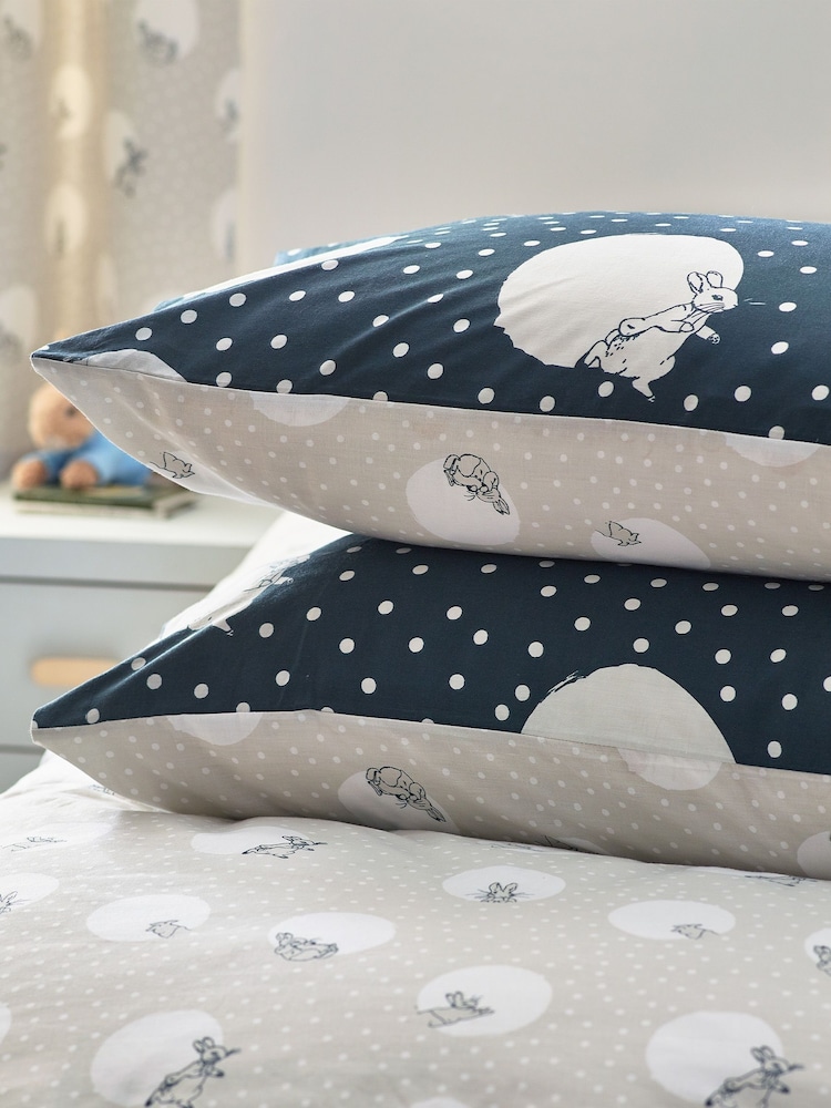 Peter Rabbit™ Grey Spot Me Monochrome Duvet Cover and Pillowcase Set - Image 8 of 8