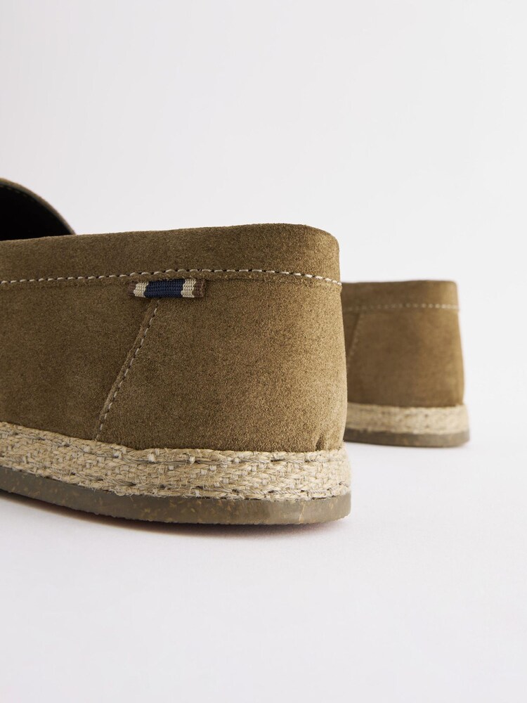 Tan Brown Espadrille Loafers - Image 5 of 7