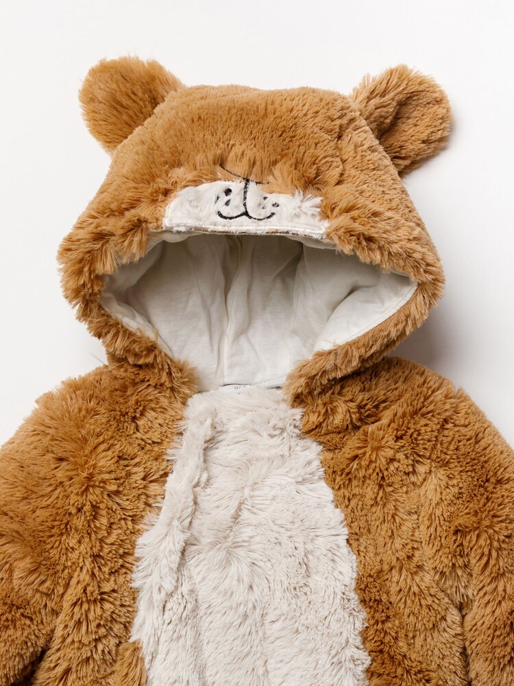 Rock A Bye Baby Boutique Brown Bunny Padded Snowsuit - Image 2 of 4