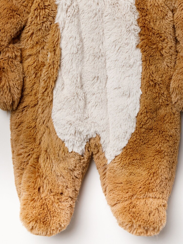 Rock A Bye Baby Boutique Brown Bunny Padded Snowsuit - Image 4 of 4