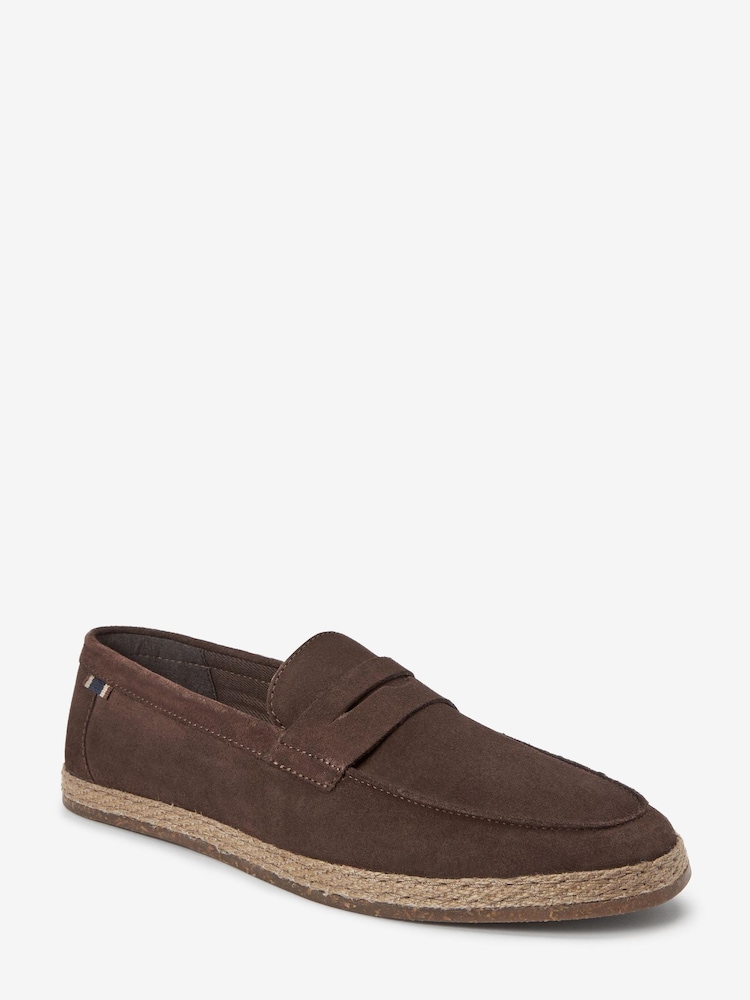 Dark Brown Espadrille Loafers - Image 3 of 6