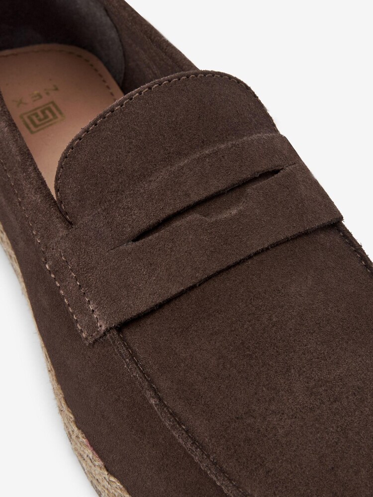 Dark Brown Espadrille Loafers - Image 5 of 6