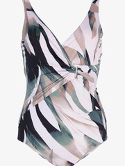 Mint Velvet Hardware Plunge tummy Control Swimsuit - Image 1 of 4