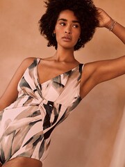 Mint Velvet Hardware Plunge tummy Control Swimsuit - Image 3 of 4