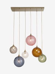 Multi Bright Freya 6 Light Linear Pendant Ceiling Light - Image 6 of 6