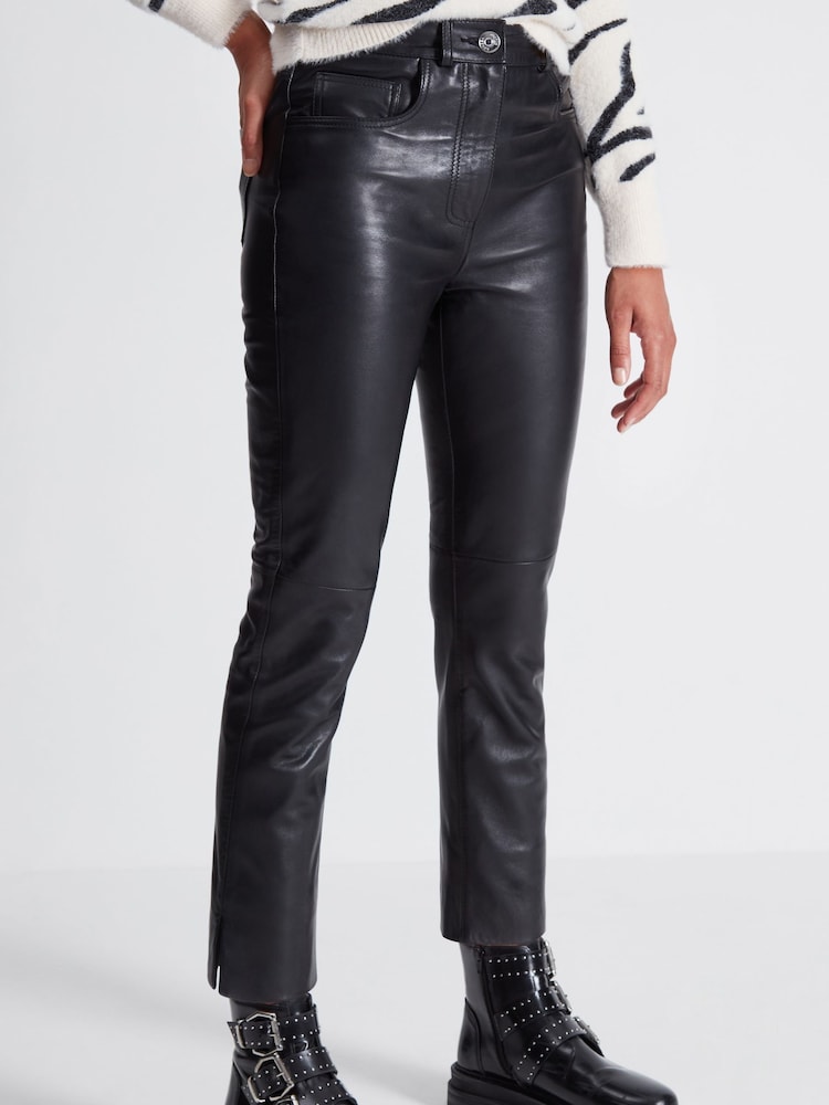 Sonder Studio Leather Black Trousers - Image 1 of 5