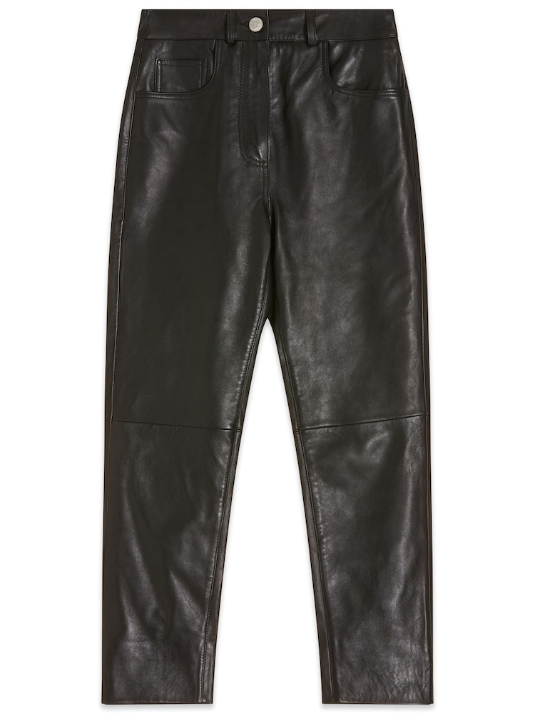 Sonder Studio Leather Black Trousers - Image 5 of 5