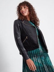 Sonder Studio Premium Quilted Black Leather Jacket - Image 1 of 5