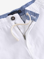 White Stretch Chino Shorts - Image 8 of 11