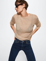 Mango Blue High Rise Skinny Jeans - Image 3 of 8