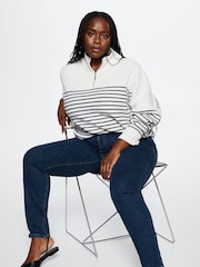 Mango Blue High Rise Skinny Jeans - Image 5 of 8