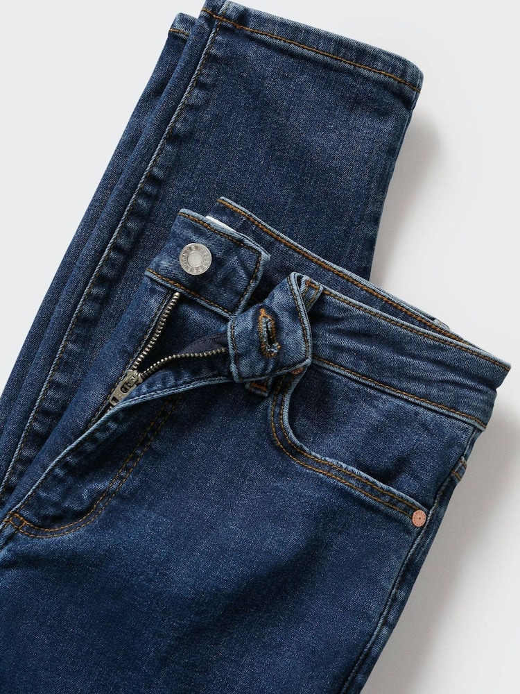 Mango Blue High Rise Skinny Jeans - Image 8 of 8 Mango Blue High Rise Skinny Jeans - Image 8 of 8