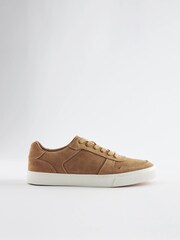 Tan Brown Suede Low Trainers - Image 3 of 6