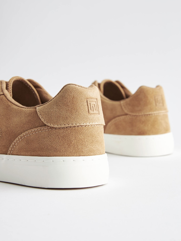 Tan Brown Suede Low Trainers - Image 6 of 6 Tan Brown Suede Low Trainers - Image 6 of 6