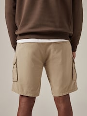 Stone Natural 100% Cotton Cargo Shorts - Image 2 of 9