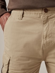 Stone Natural 100% Cotton Cargo Shorts - Image 4 of 9
