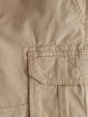 Stone Natural 100% Cotton Cargo Shorts - Image 9 of 9