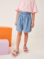 Bright Blue Longer Length Shorts (3-16yrs) - Image 1 of 4