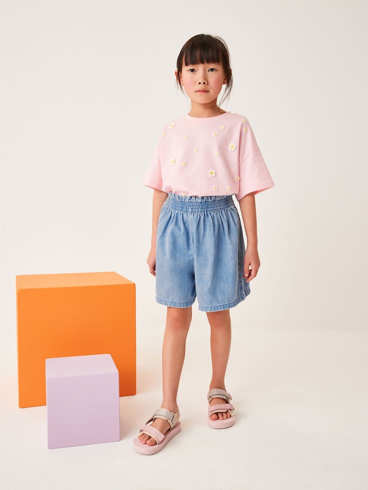 Bright Blue Longer Length Shorts (3-16yrs) - Image 2 of 4