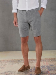 Blue Signature Pure Linen Chino Shorts - Image 1 of 7