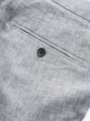 Blue Signature Pure Linen Chino Shorts - Image 7 of 7