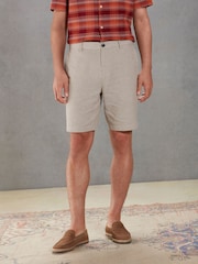 Stone Signature Pure Linen Chino Shorts - Image 4 of 10