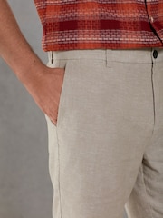 Stone Signature Pure Linen Chino Shorts - Image 5 of 10