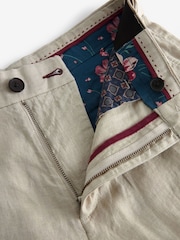 Stone Signature Pure Linen Chino Shorts - Image 8 of 10