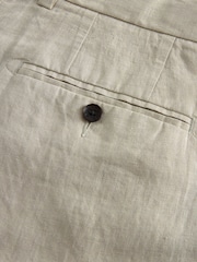 Stone Signature Pure Linen Chino Shorts - Image 9 of 10