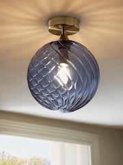 Blue Freya Flush Fitting Ceiling Light - Image 1 of 5