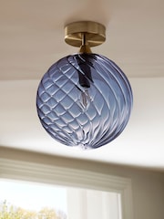 Blue Freya Flush Fitting Ceiling Light - Image 2 of 5